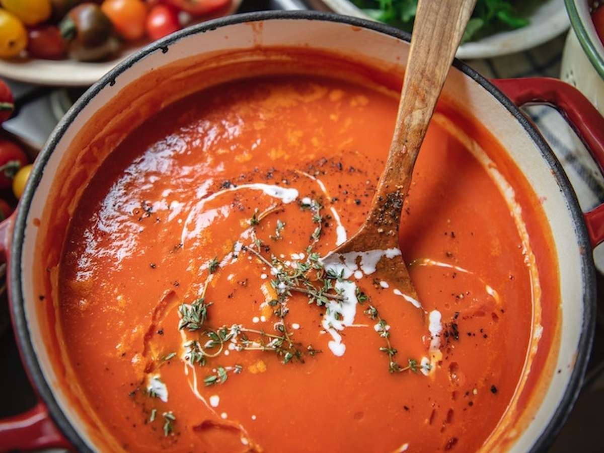 Мгновенный томатный суп