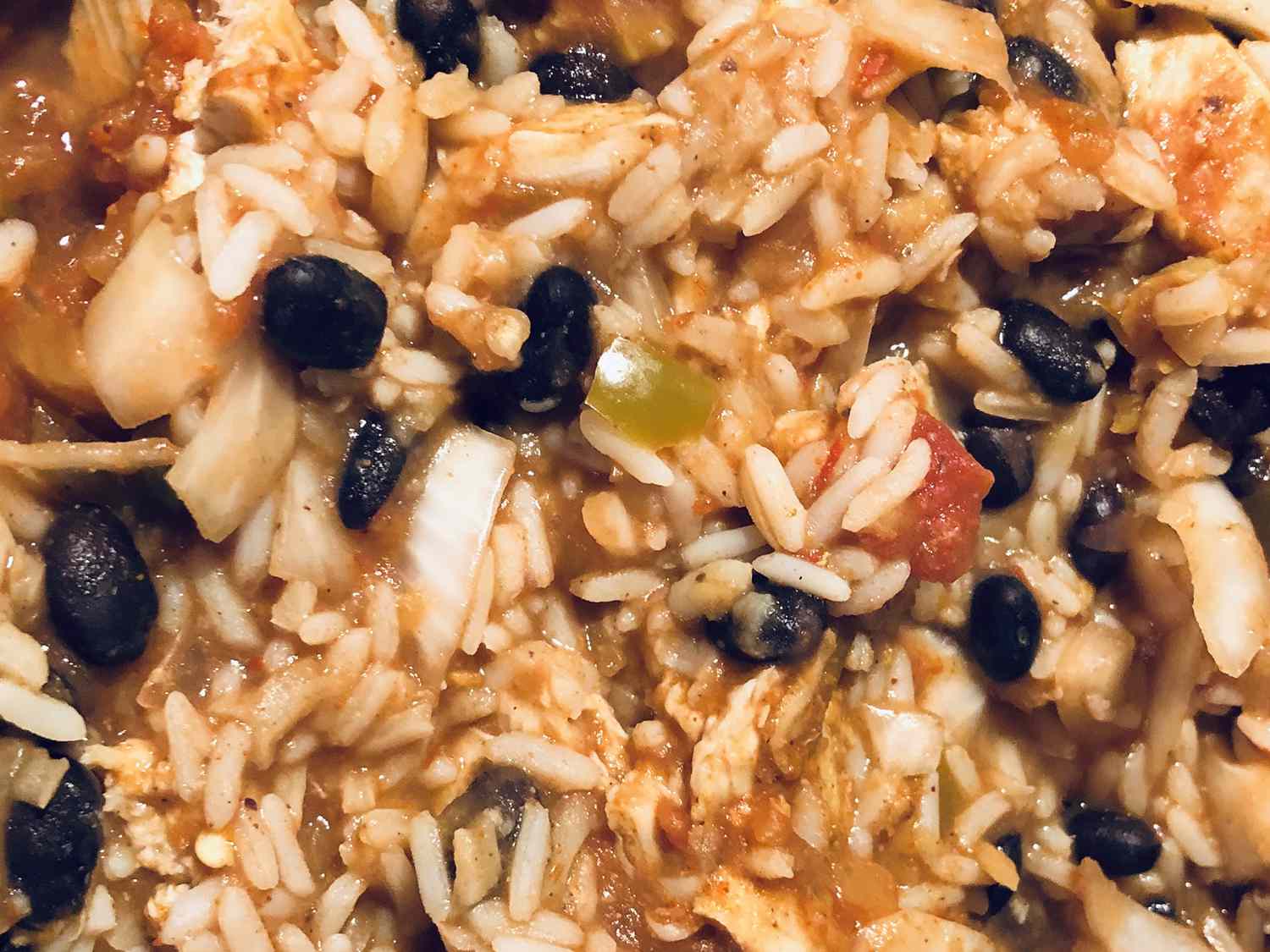 Медленная плита мексиканская курица и рис