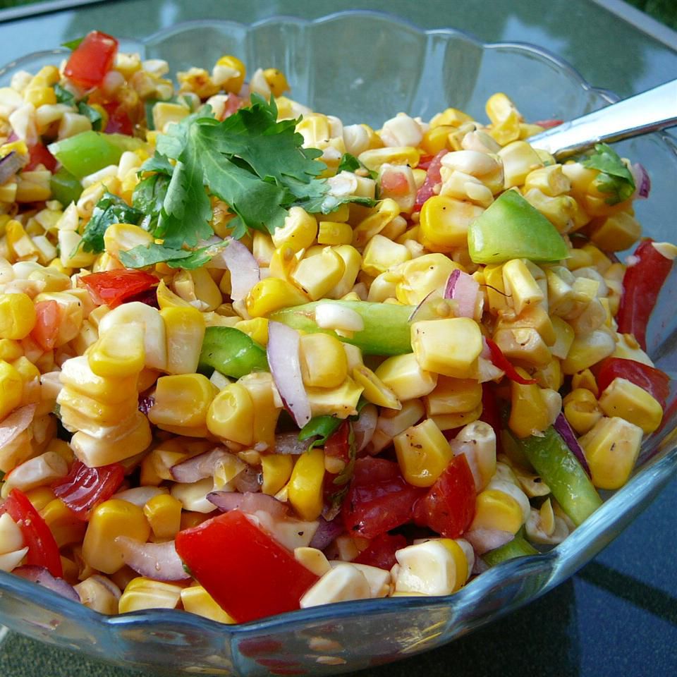 Жареный кукурузный салат