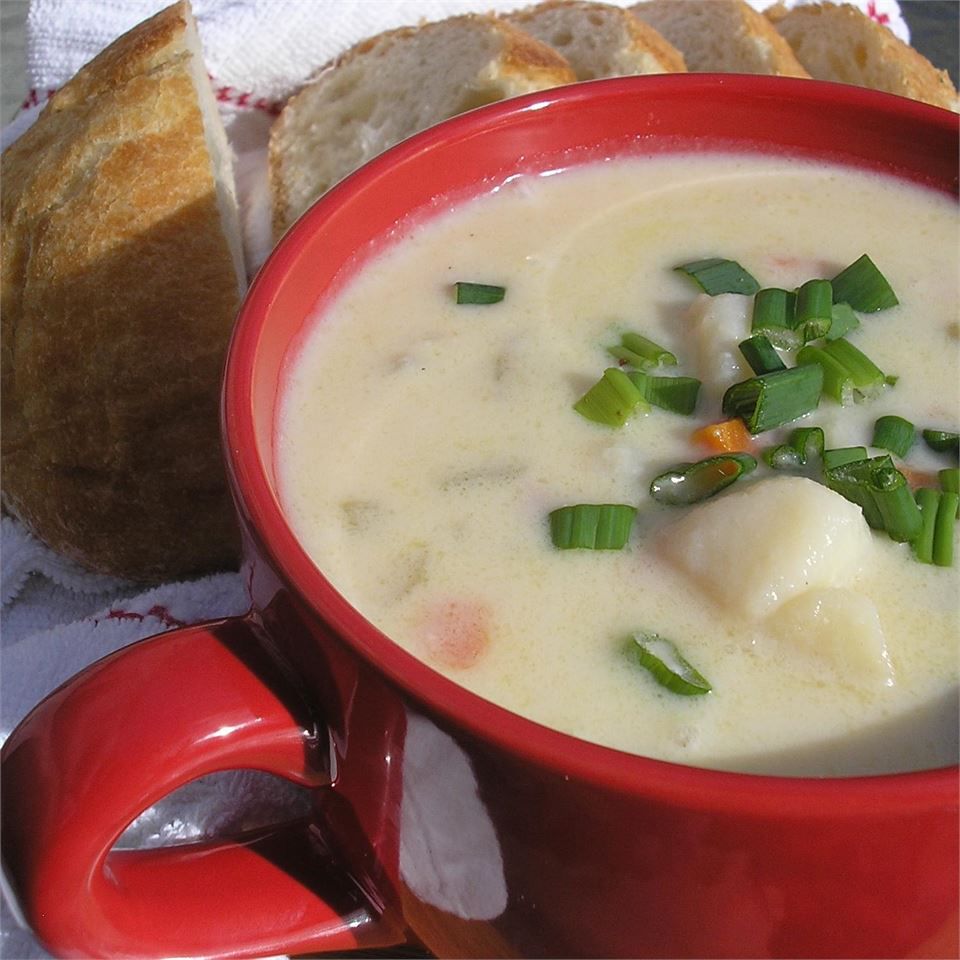 Вкусная ветчина и картофельный суп