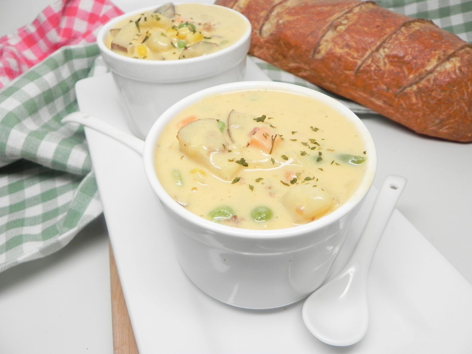 Суп с растительным сыром II