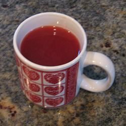 Свежий клюквенный пряный чай