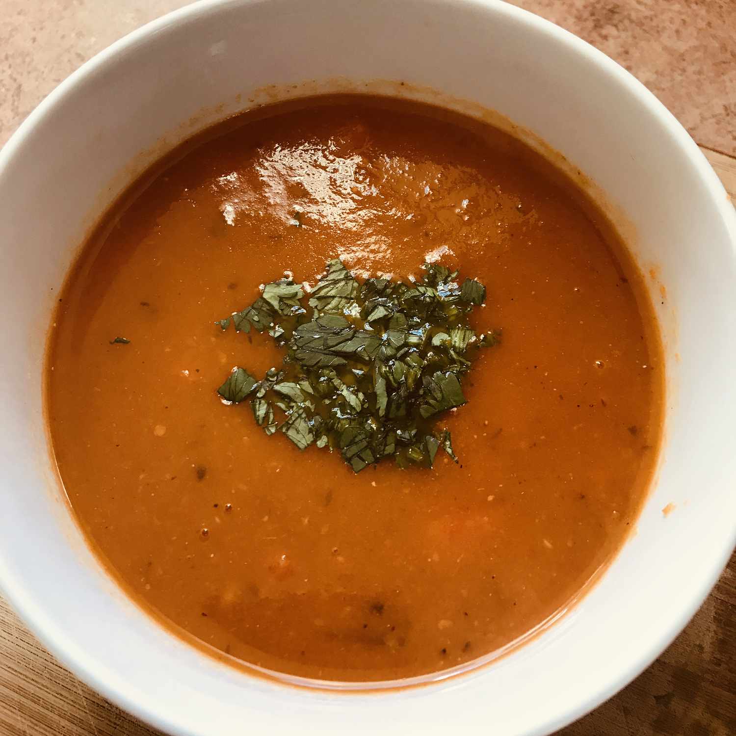 Жареный томатный суп