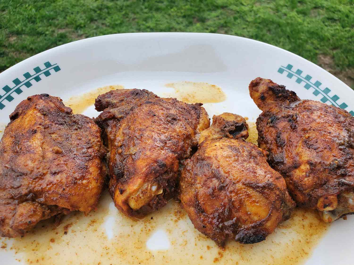 Жареные куриные бедра в пакистанском стиле