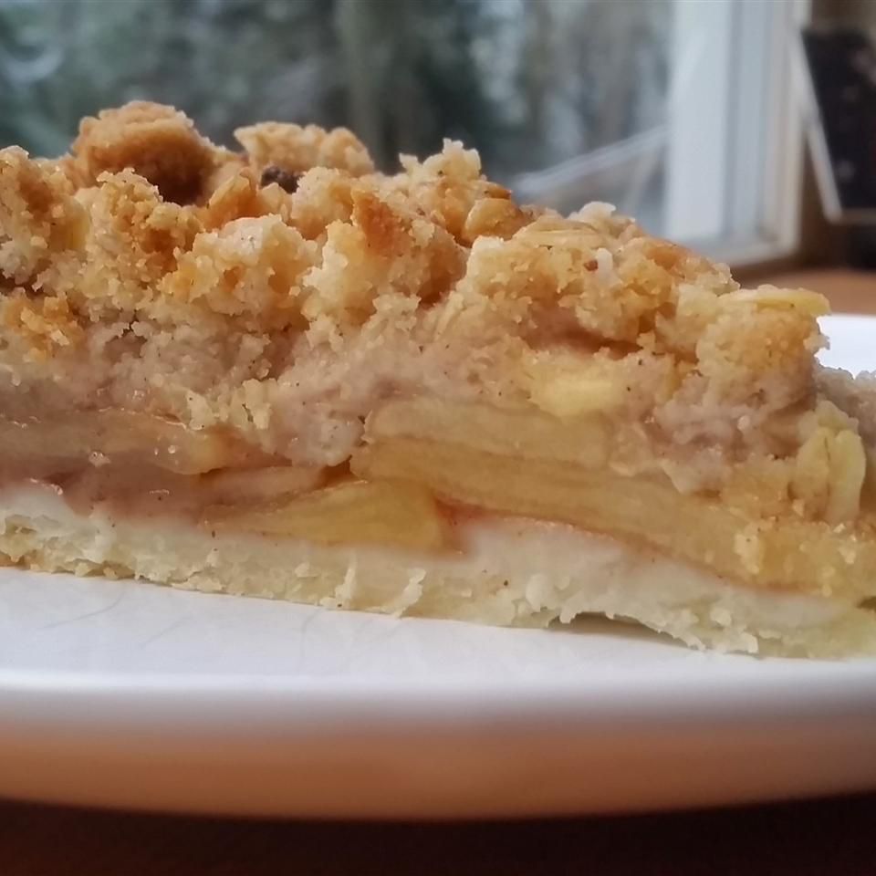 Голландский яблочный пирог с овсяной Streusel