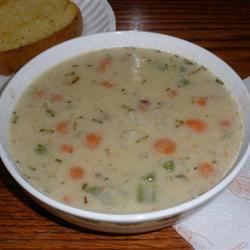 Сливочный картофель с супом из розмарина