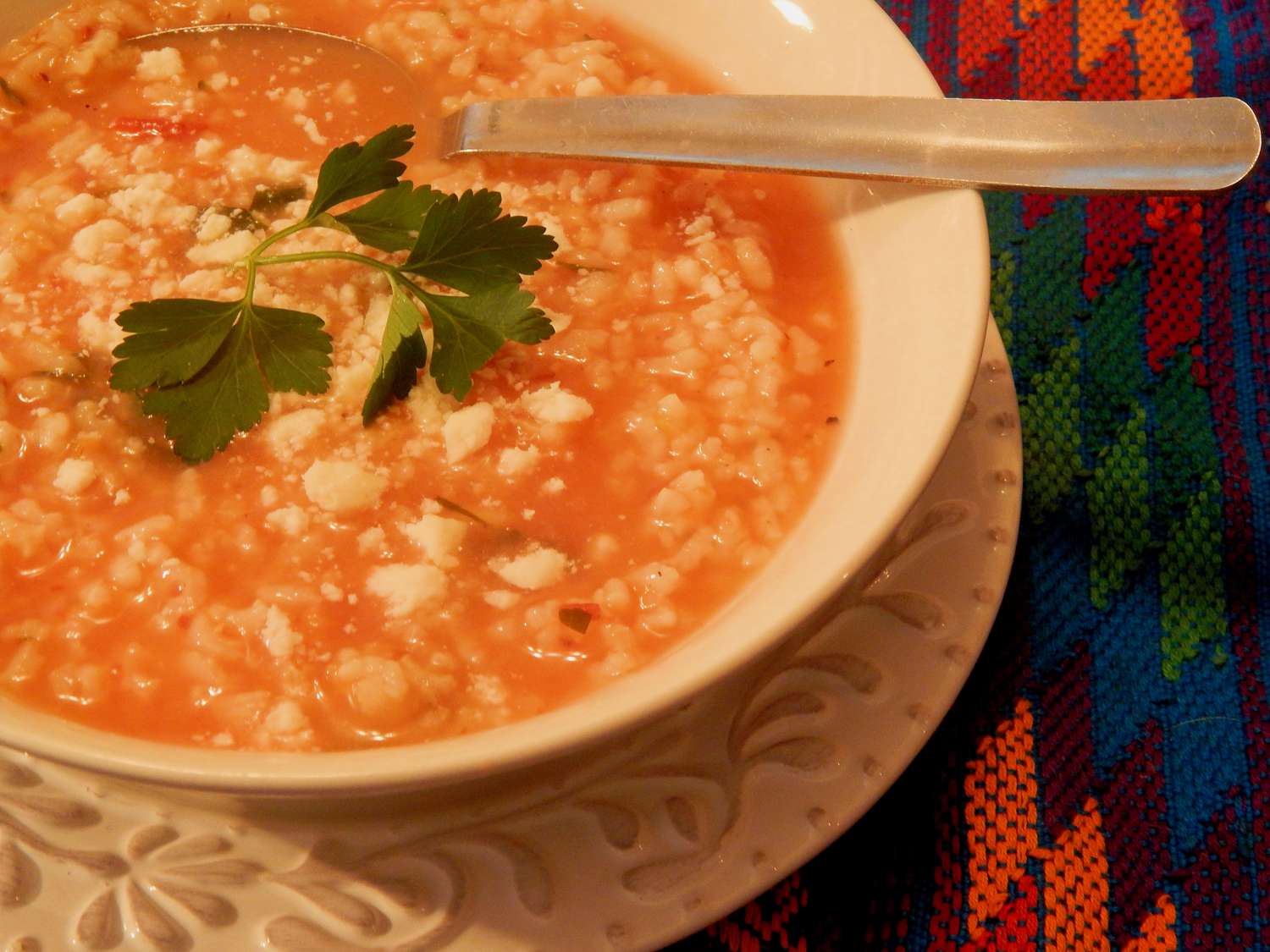 Мексиканский рисовый суп (Sopa Aguada de Arroz)