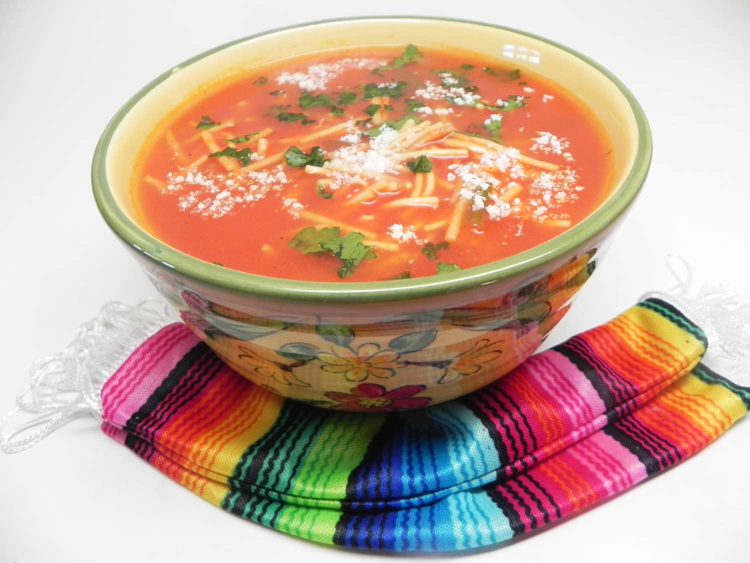 Мексиканский суп с лапшой (Sopa de fideo)