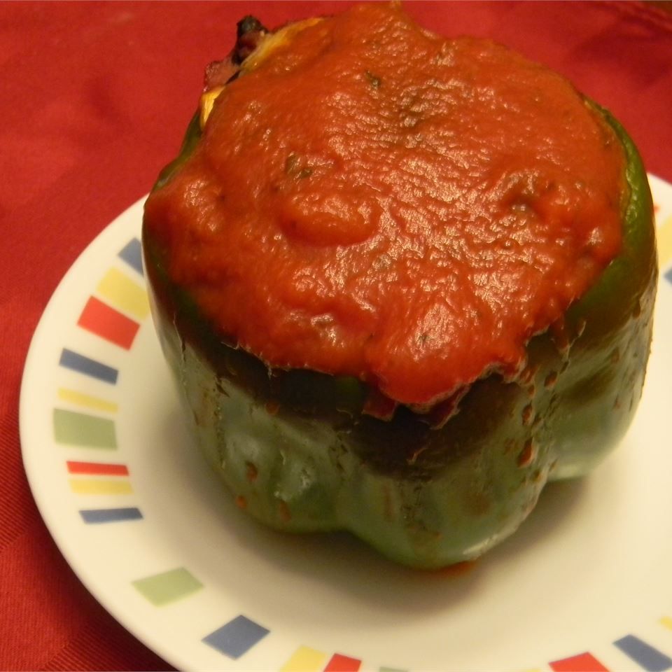 Вегетарианский фаршированный зеленый перец