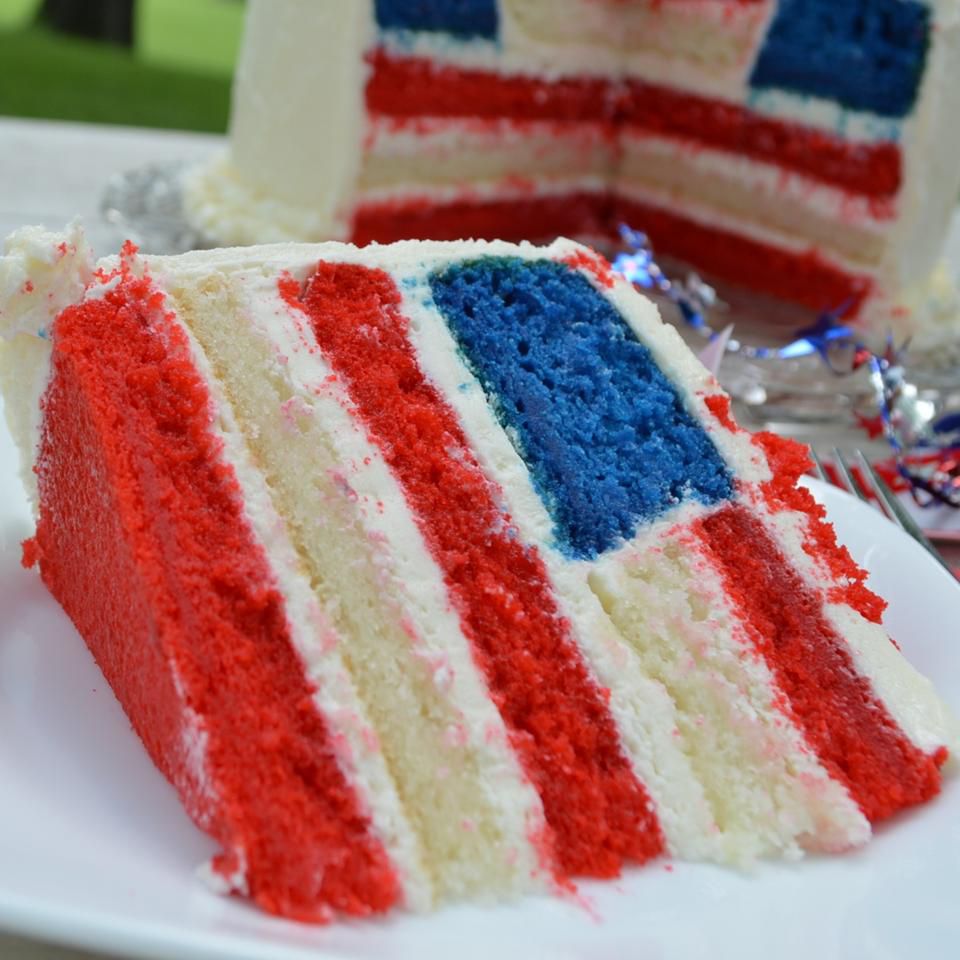 Американский флаг торт
