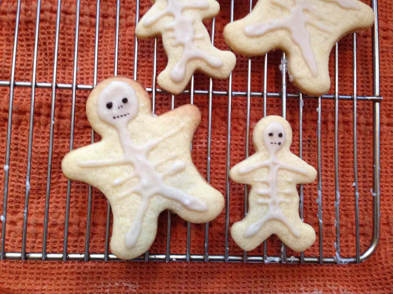 Хэллоуин -скелетное печенье