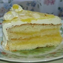 Серебряный белый торт