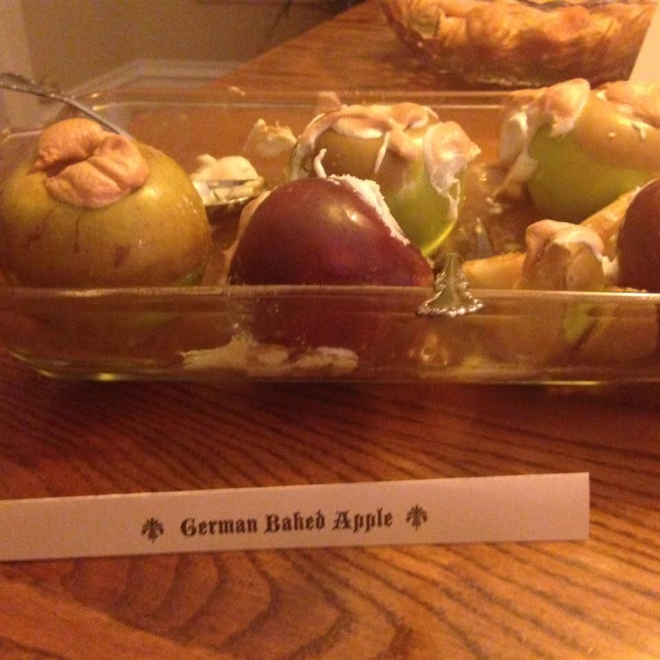 Настоящие немецкие запеченные яблоки
