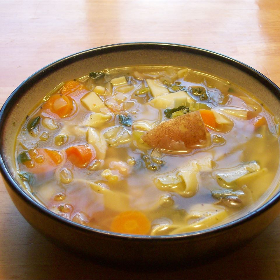 Весенний овощный суп