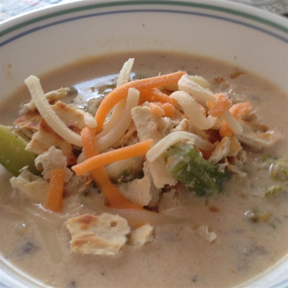 Кремовый брокколи и грибной суп