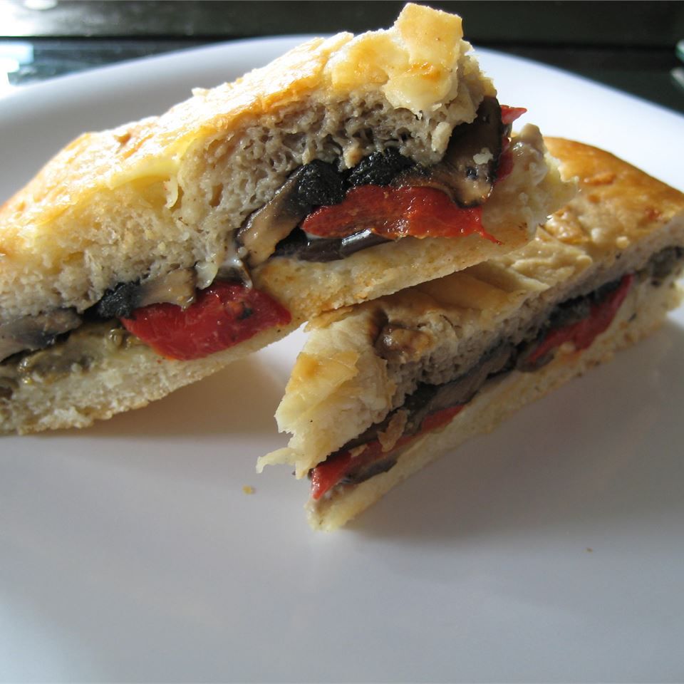 Жареный Средиземноморский Овощный Сэндвич