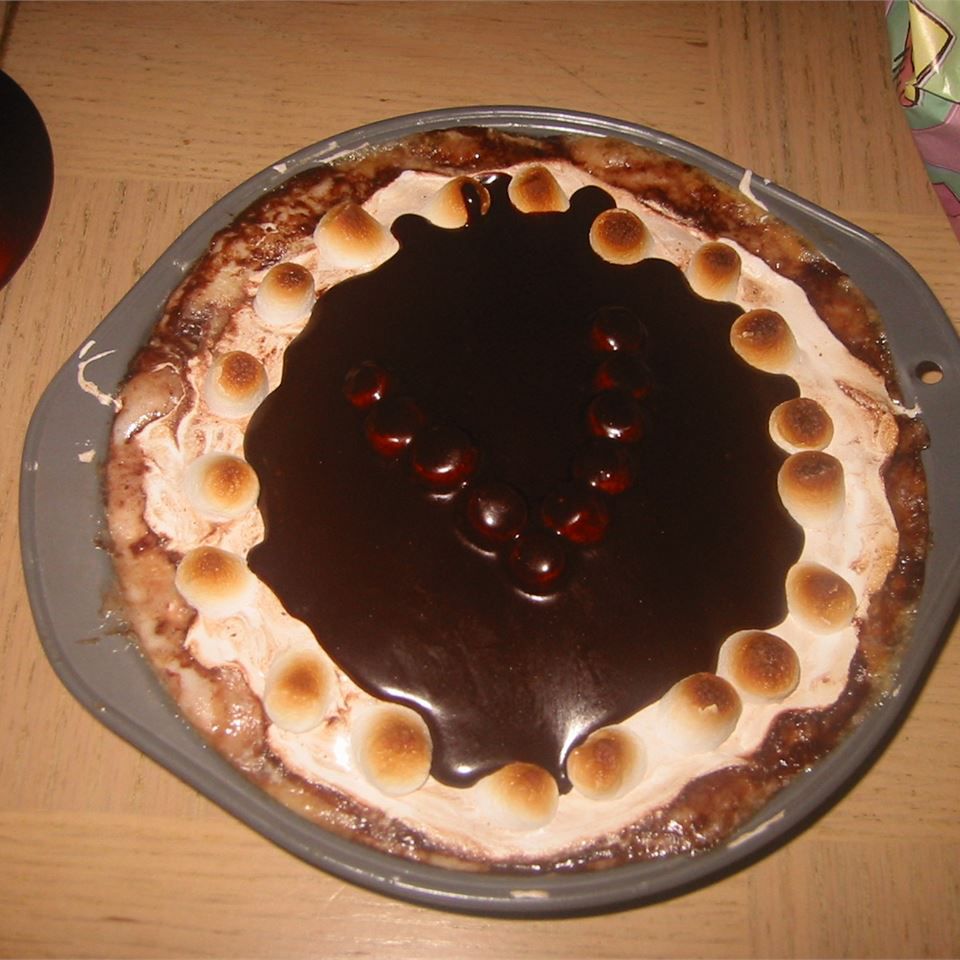 Шоколадное торт ирисовки