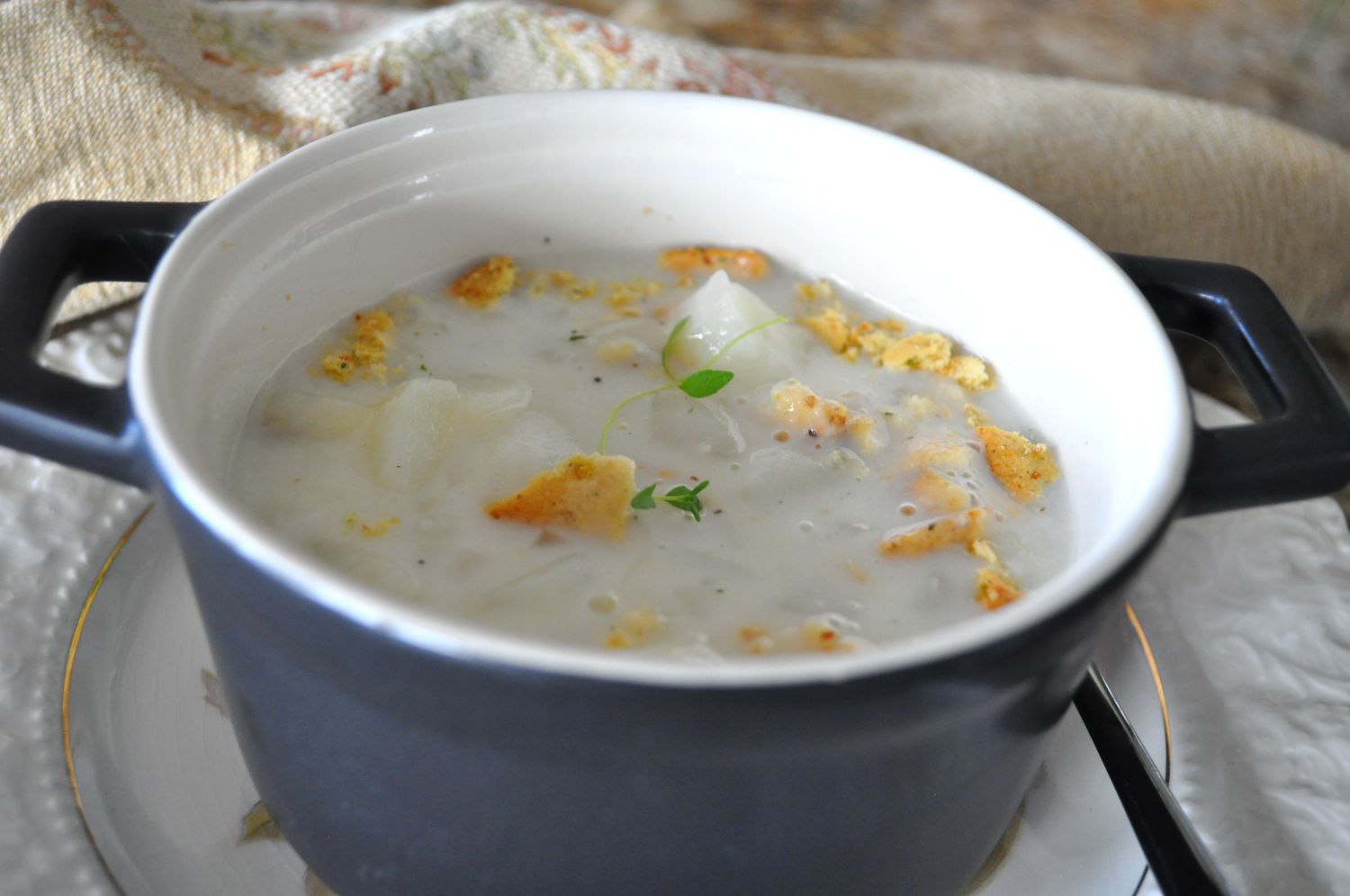 Снежные дни картофельный суп
