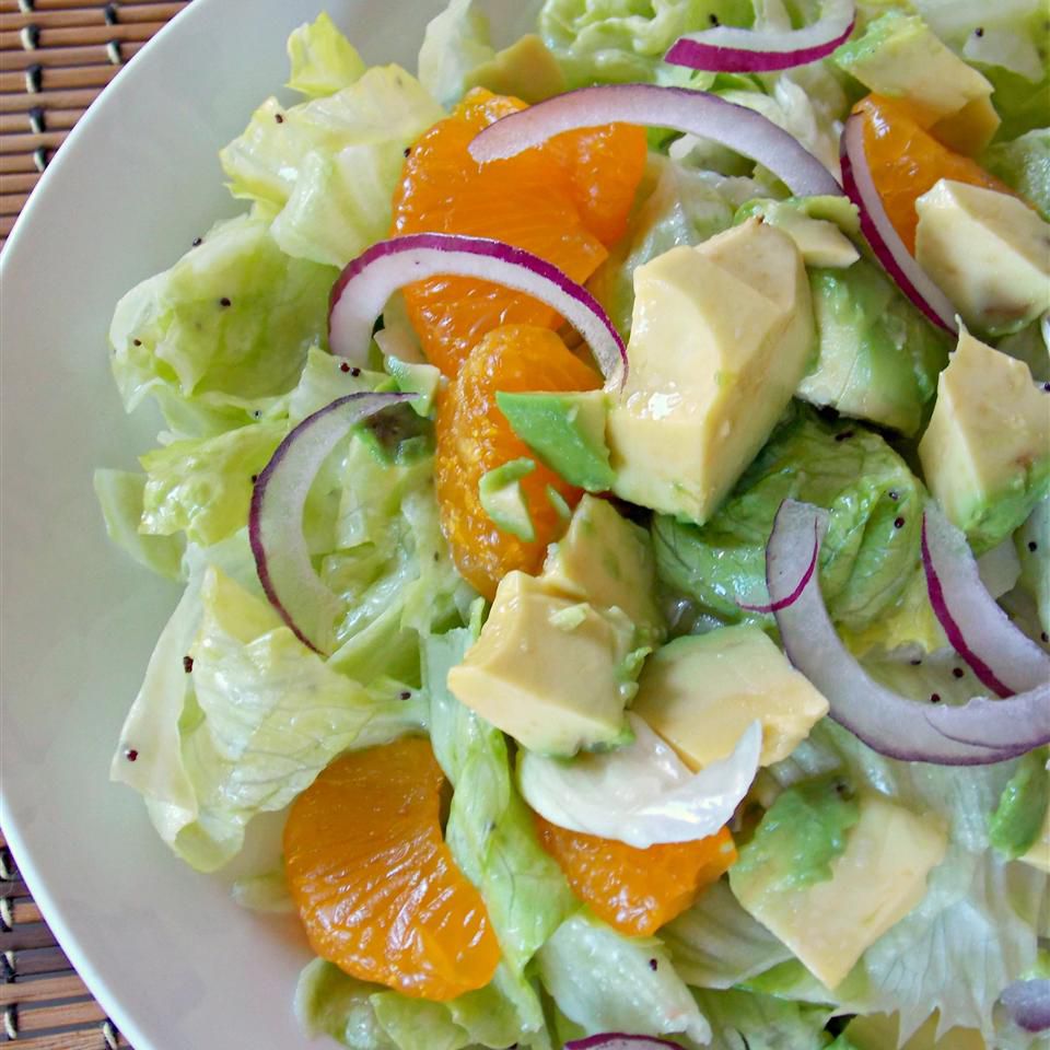 Уникальный фруктовый зеленый салат