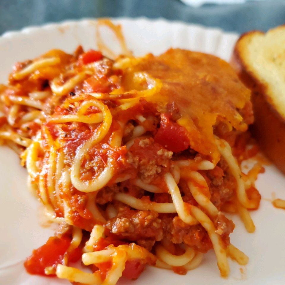 Основные запеченные спагетти
