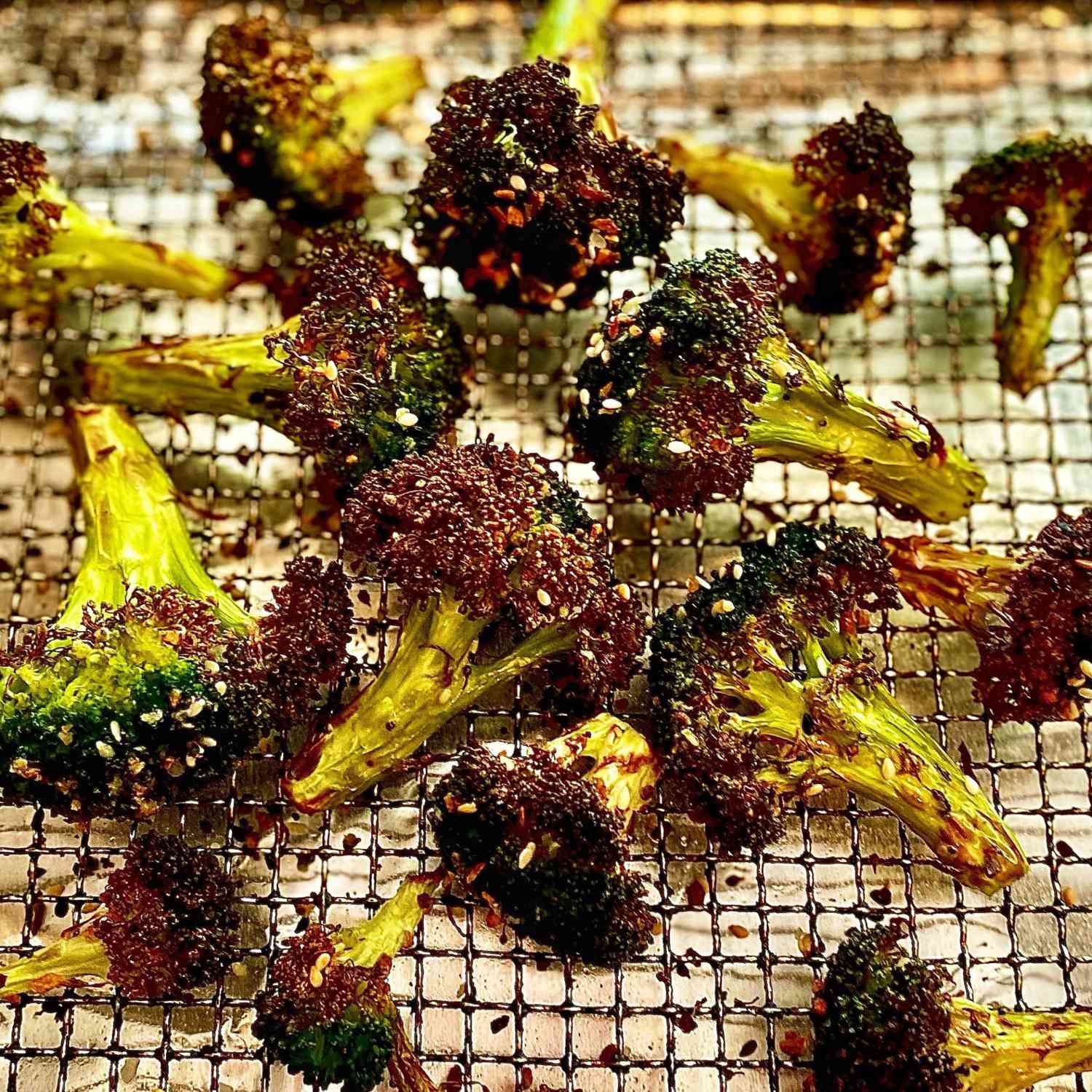 Air Fryer Broccoli со всем, что приправа бублика