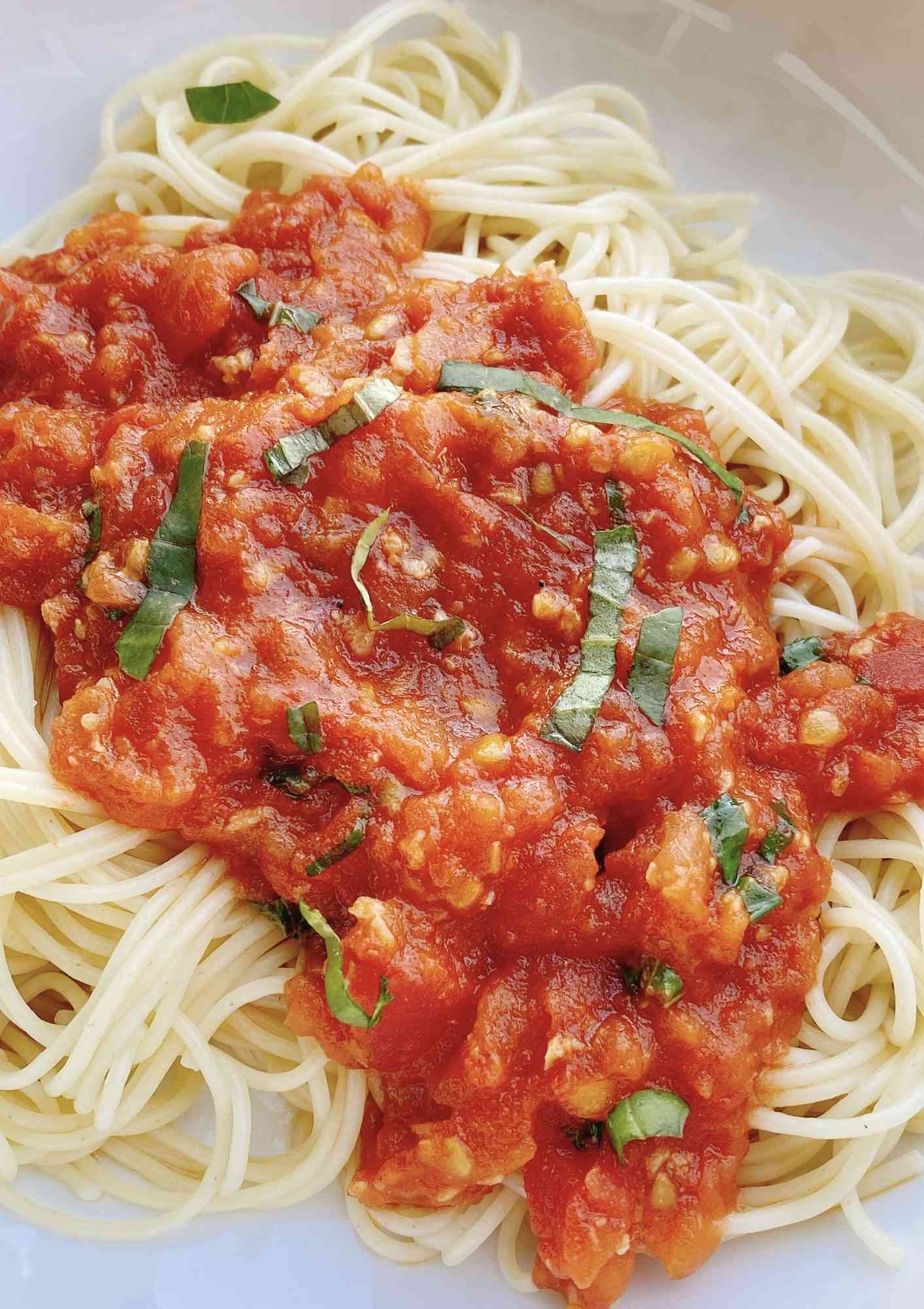 Капеллини Помодоро (паста со свежим томатным соусом)
