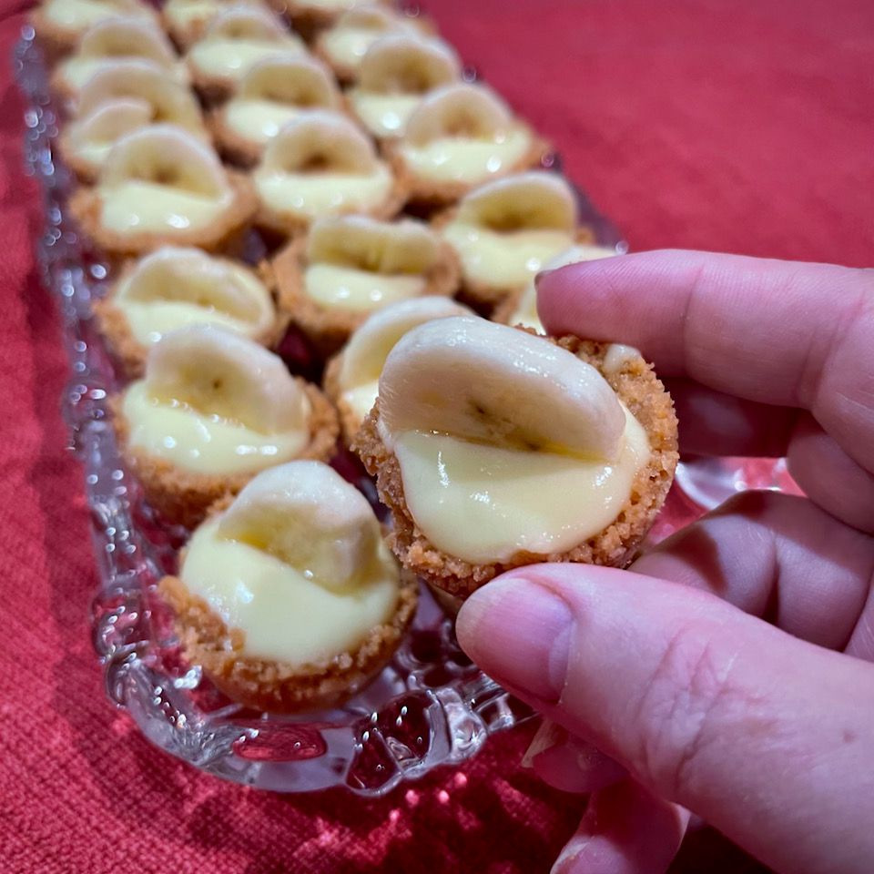 Мини -банановые кусочки пудинга