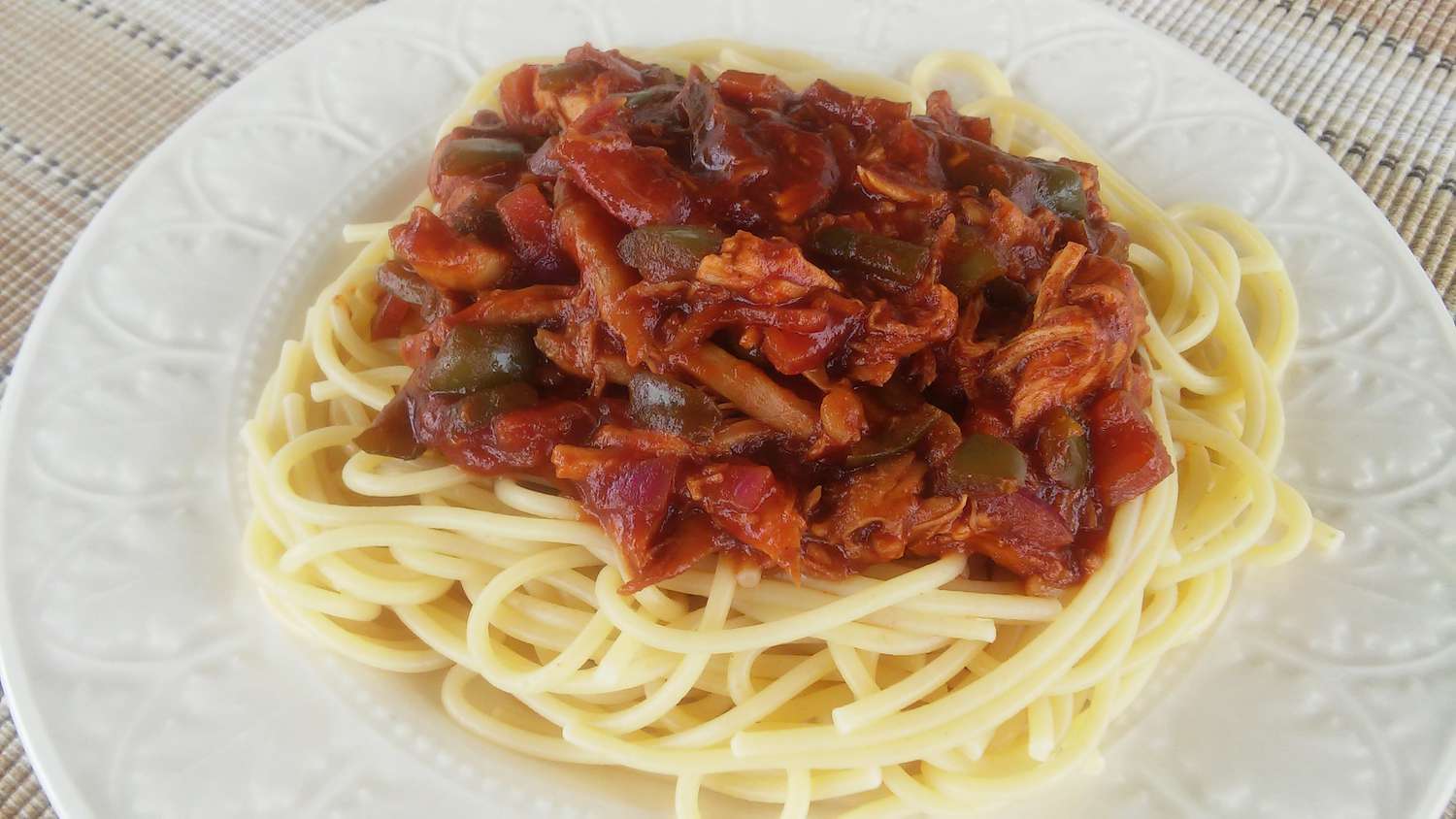 Острый куриный спагетти II