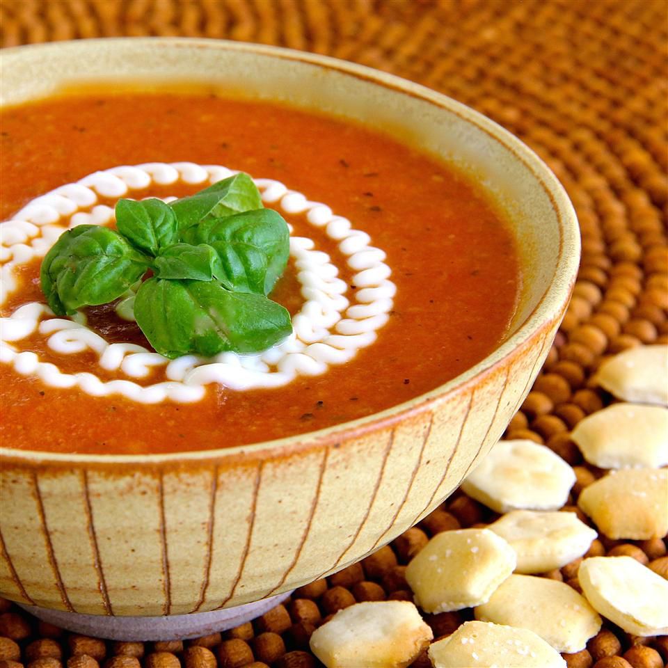 Кремовый томатный суп (без сливок)