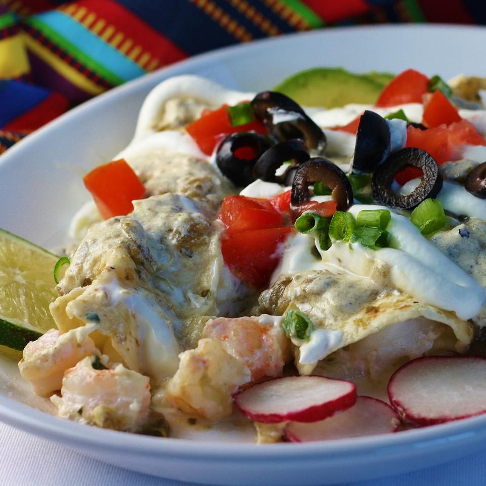 Быстрые морепродукты Enchiladas