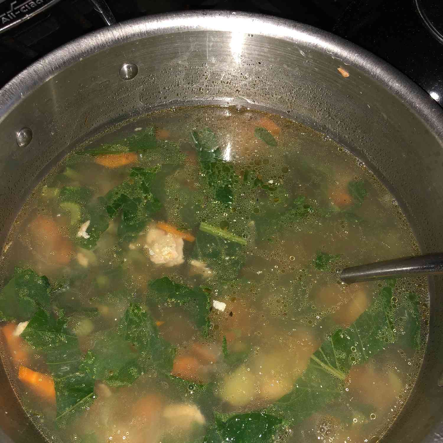 Суп из зелени с репой лосося