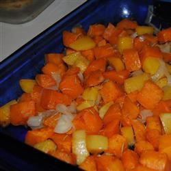 Цитрусовый сладкий картофель и рутабага