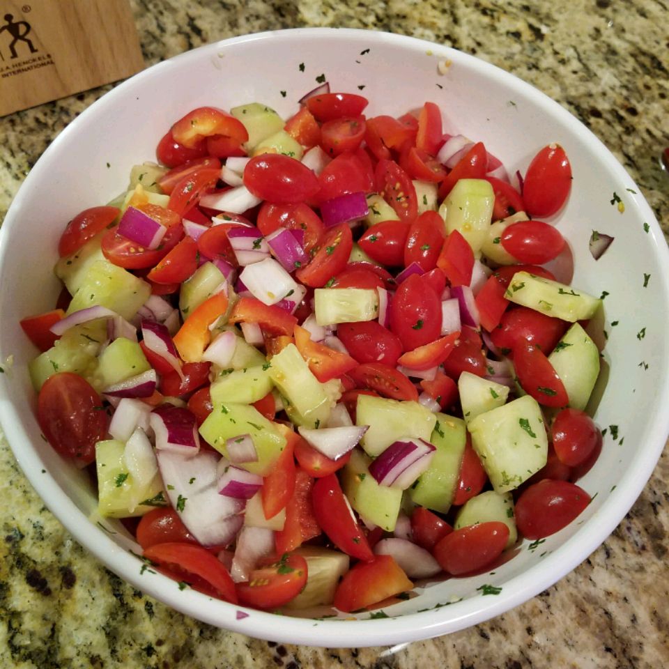 Калифорнийский стиль израильский салат