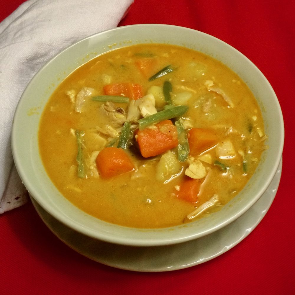 Сливочный куриный суп карри