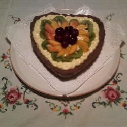 Шоколадный фруктовый пирог