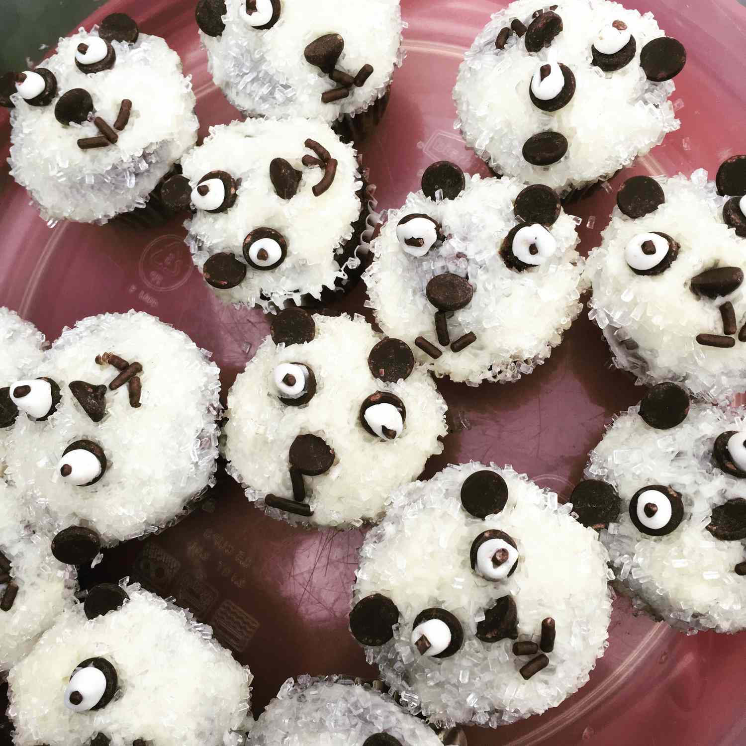 Мини -панда кексы