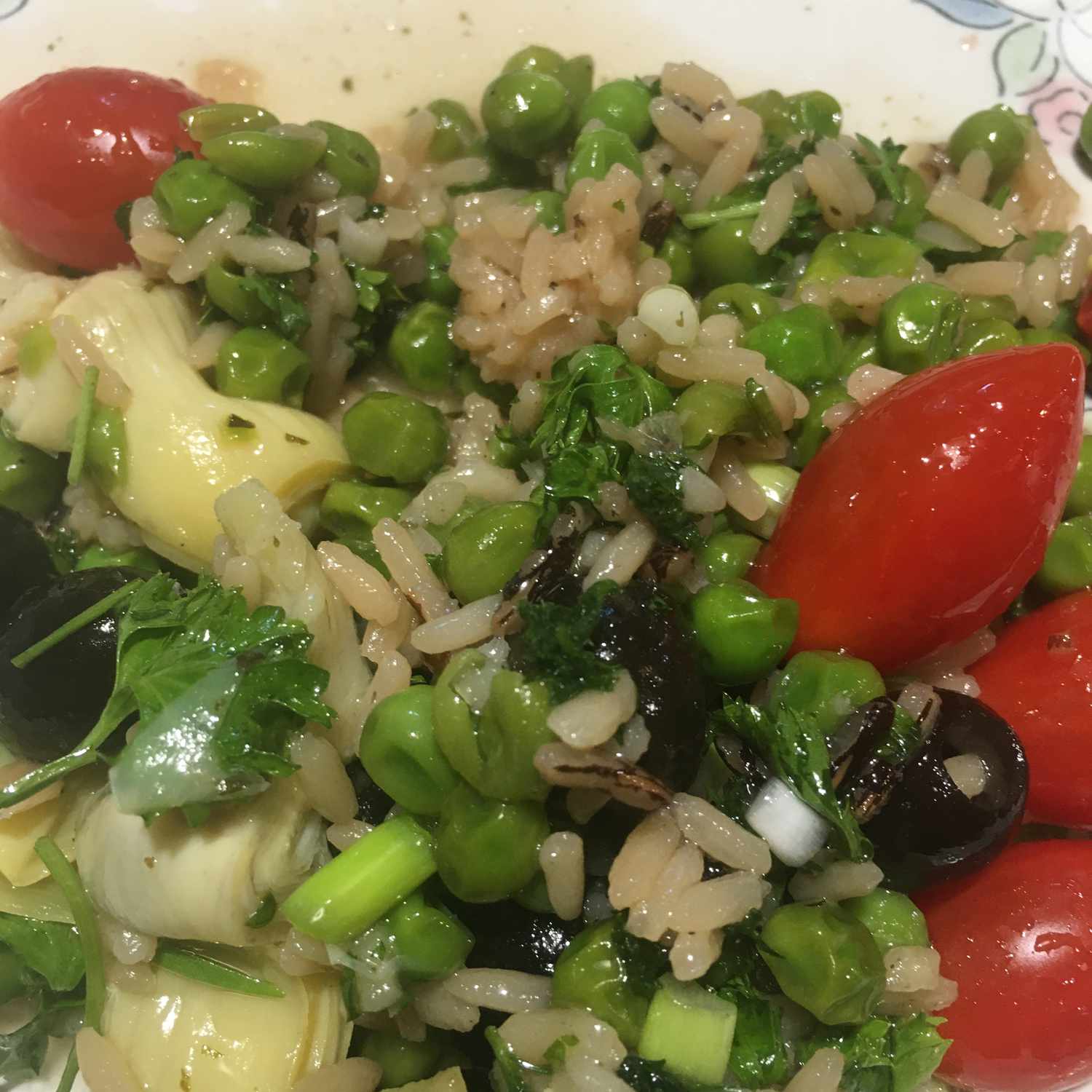 Салат из овощного дикого риса