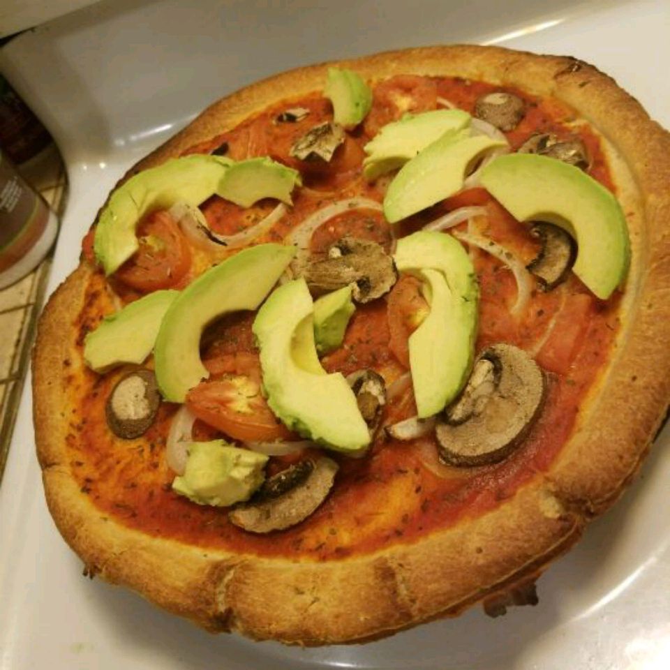Здоровая веганская пицца