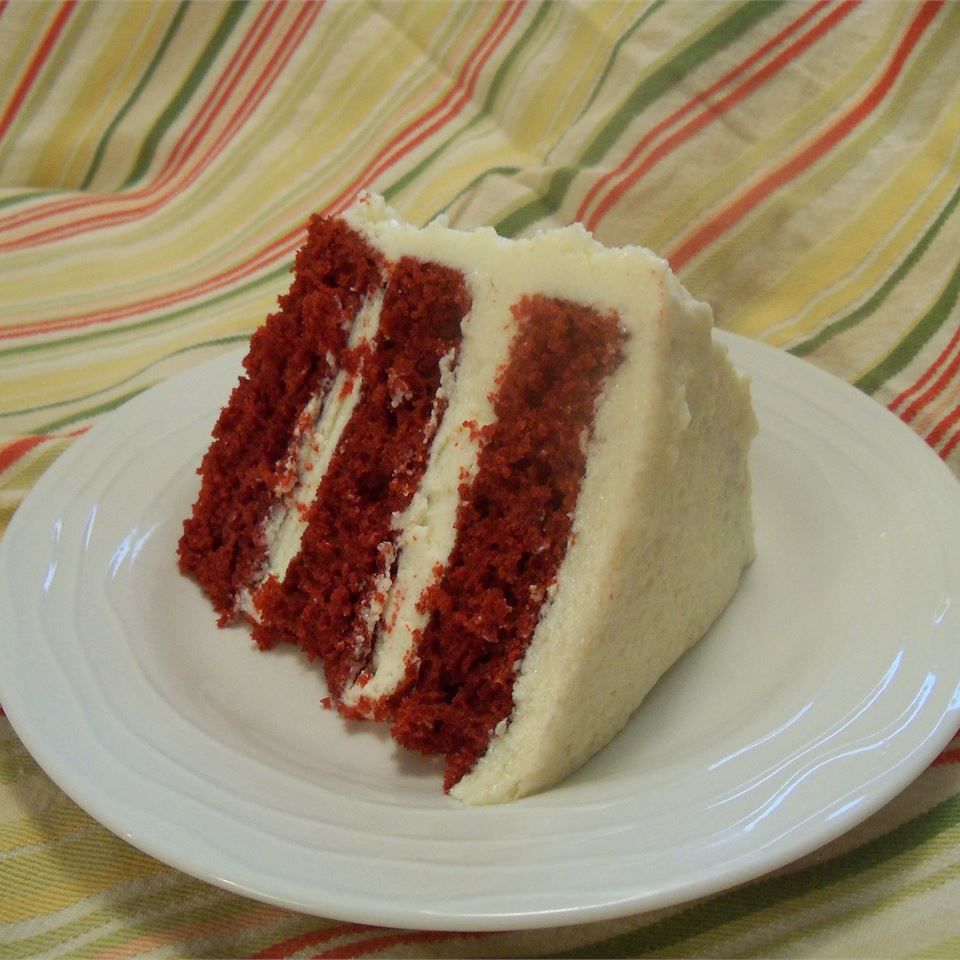 Мамы фирменный красный бархатный торт