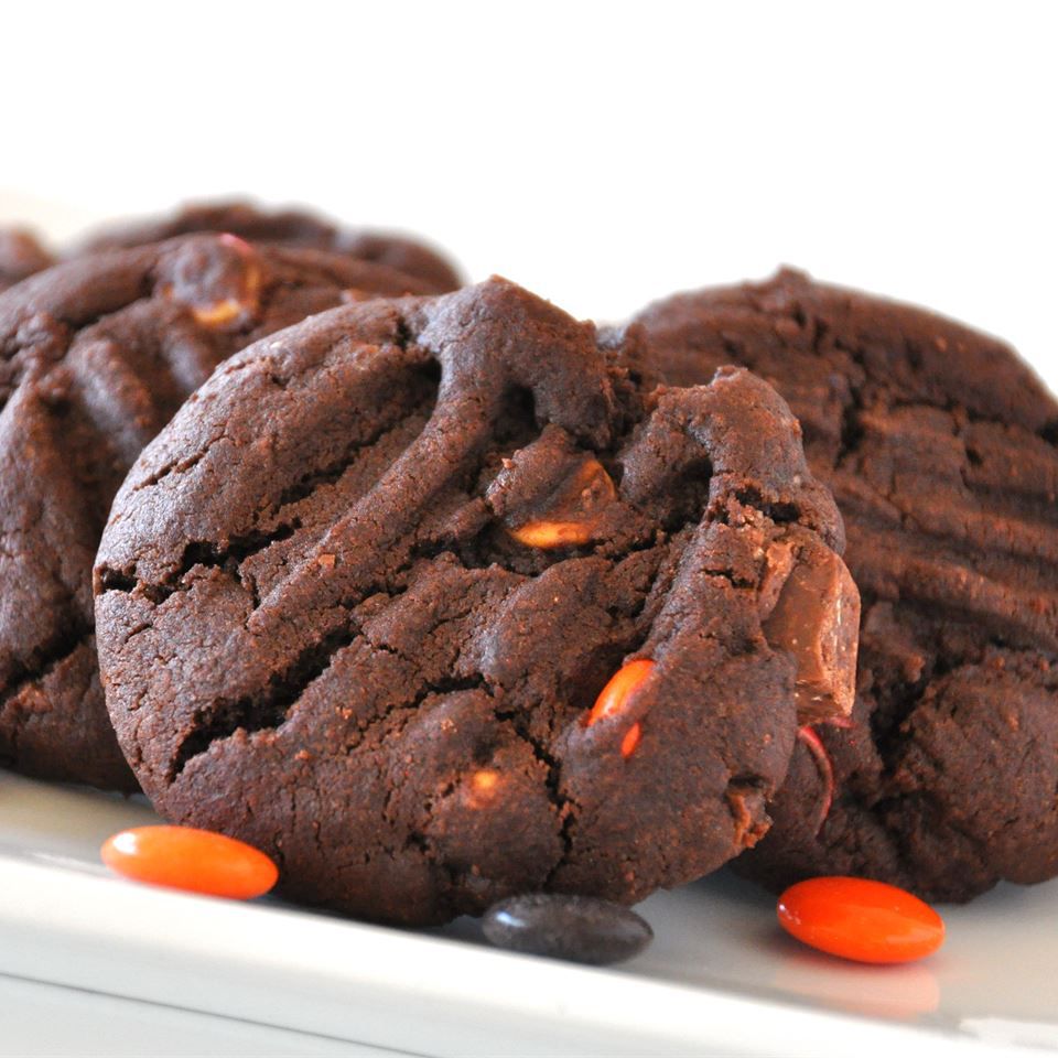 Идеальное двойное шоколадное печенье с арахисовым арахисом