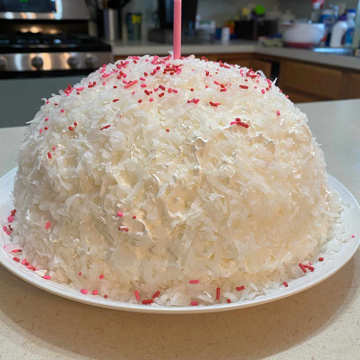 Легкий торт снежного кома