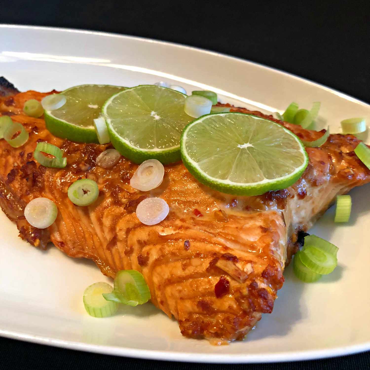 Чили чесночный барбекю лосось
