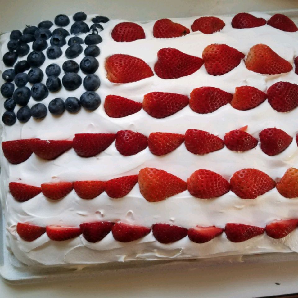 Всеамериканский флаг торт