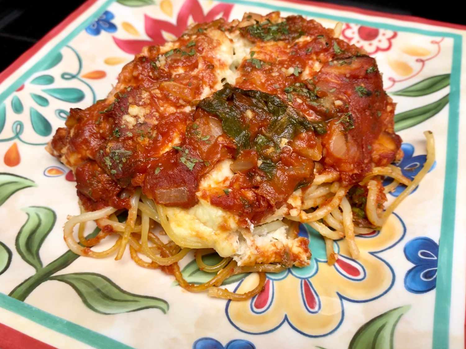 Спагетти лазанья флорентийца с крабом