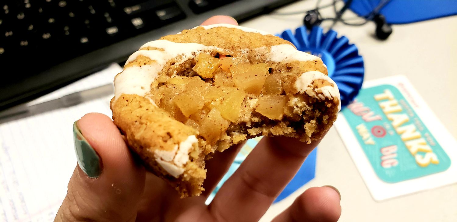 Печенье с яблочным пирогом из овсянчака