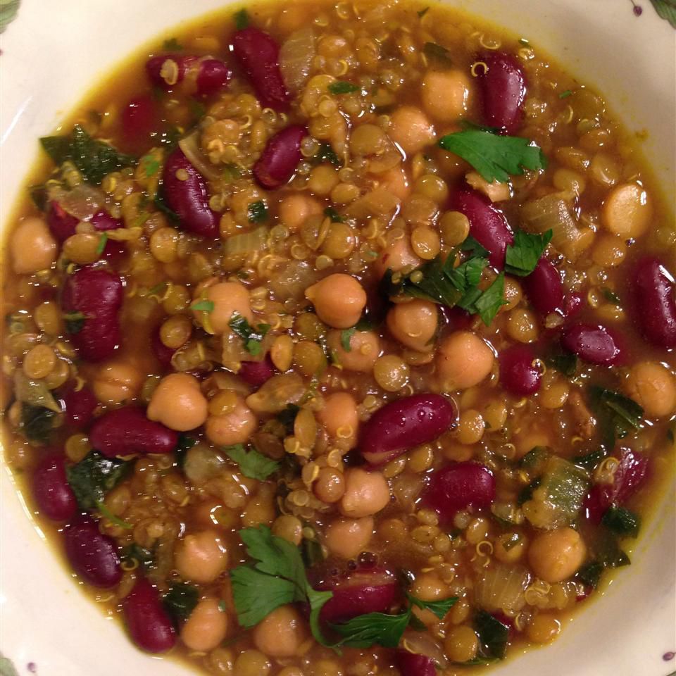 Марокканская харира (суп из фасоли)
