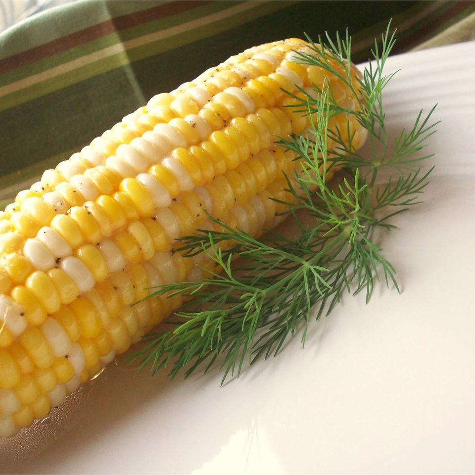 Чесночная кукуруза в початках