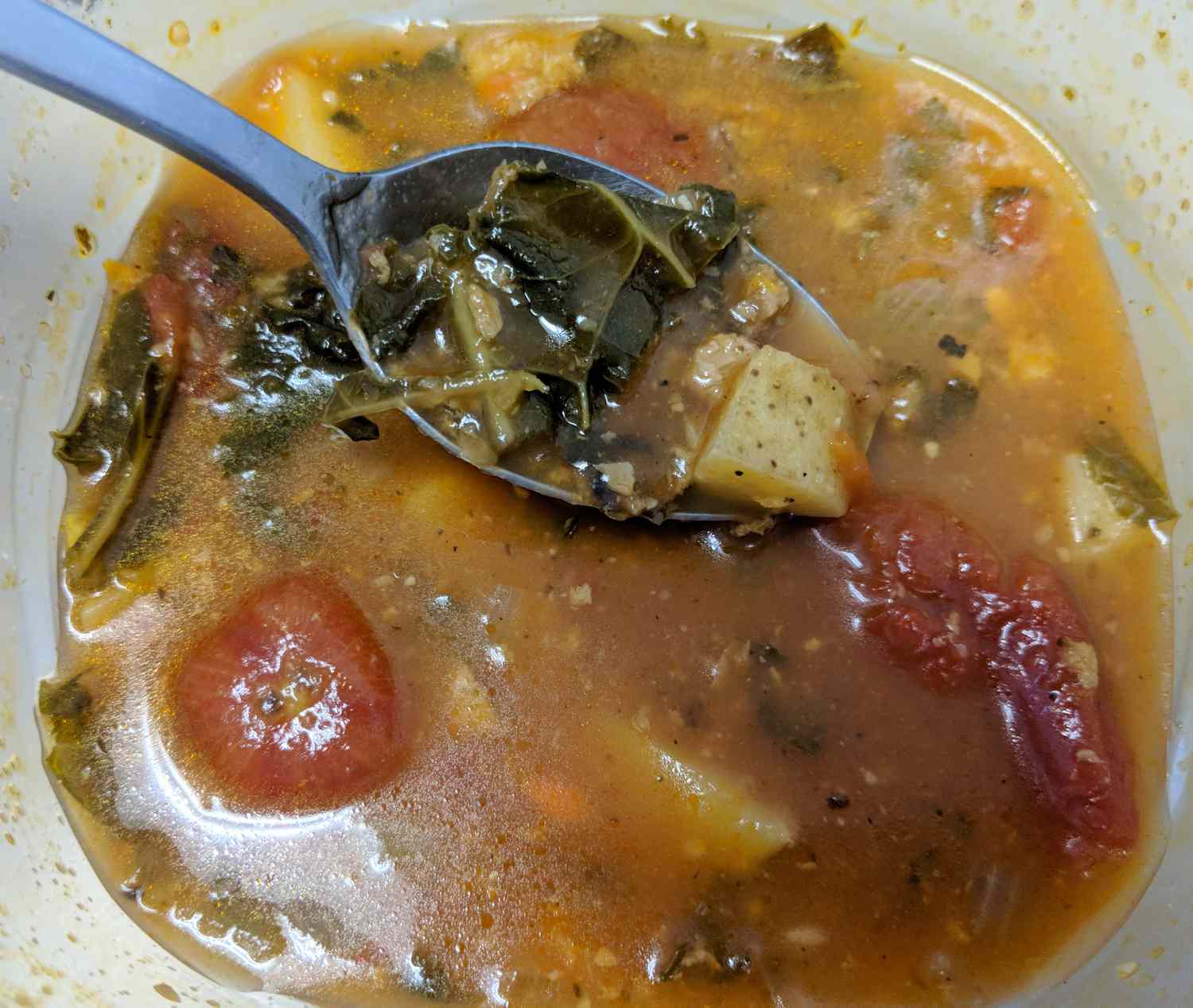 Веганский португальский кале суп
