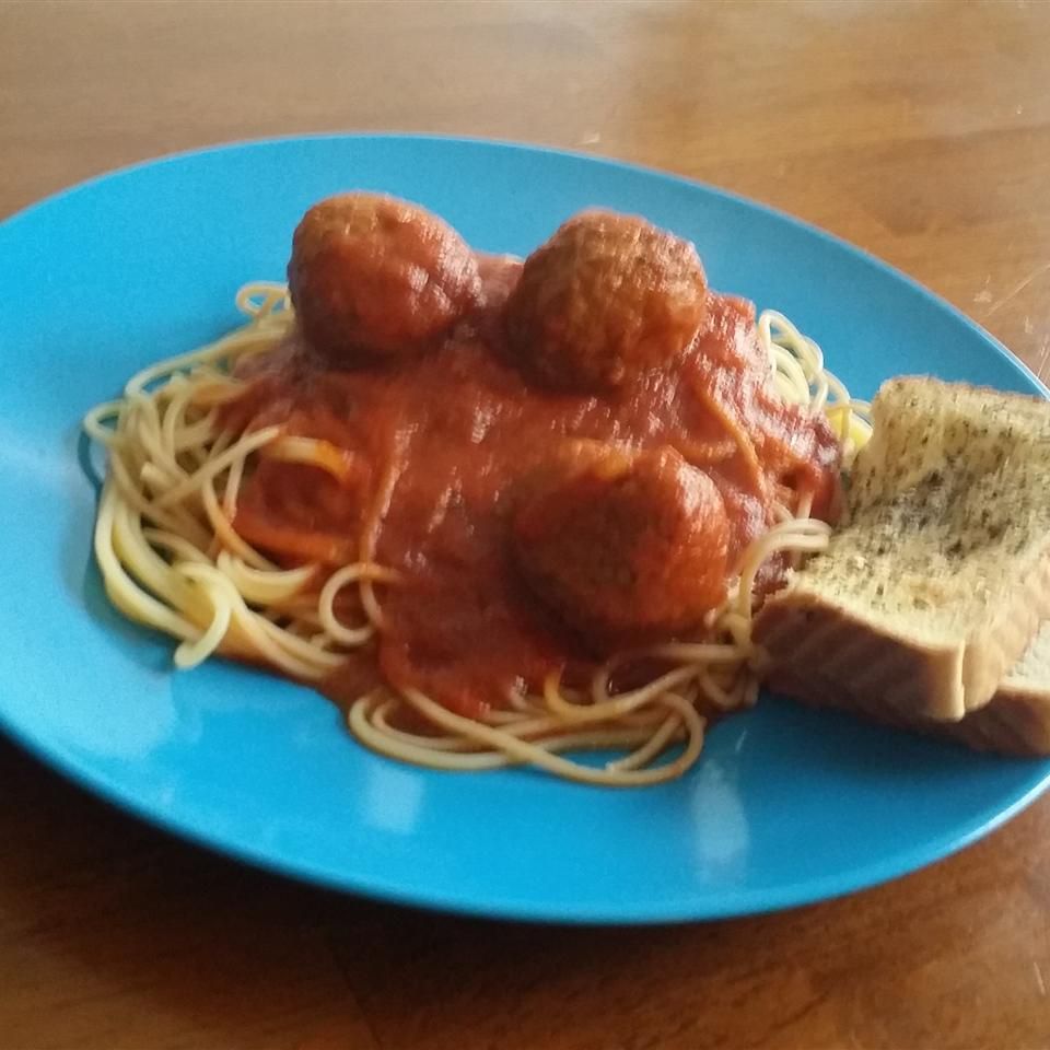 Безглютеновые фрикадельки спагетти