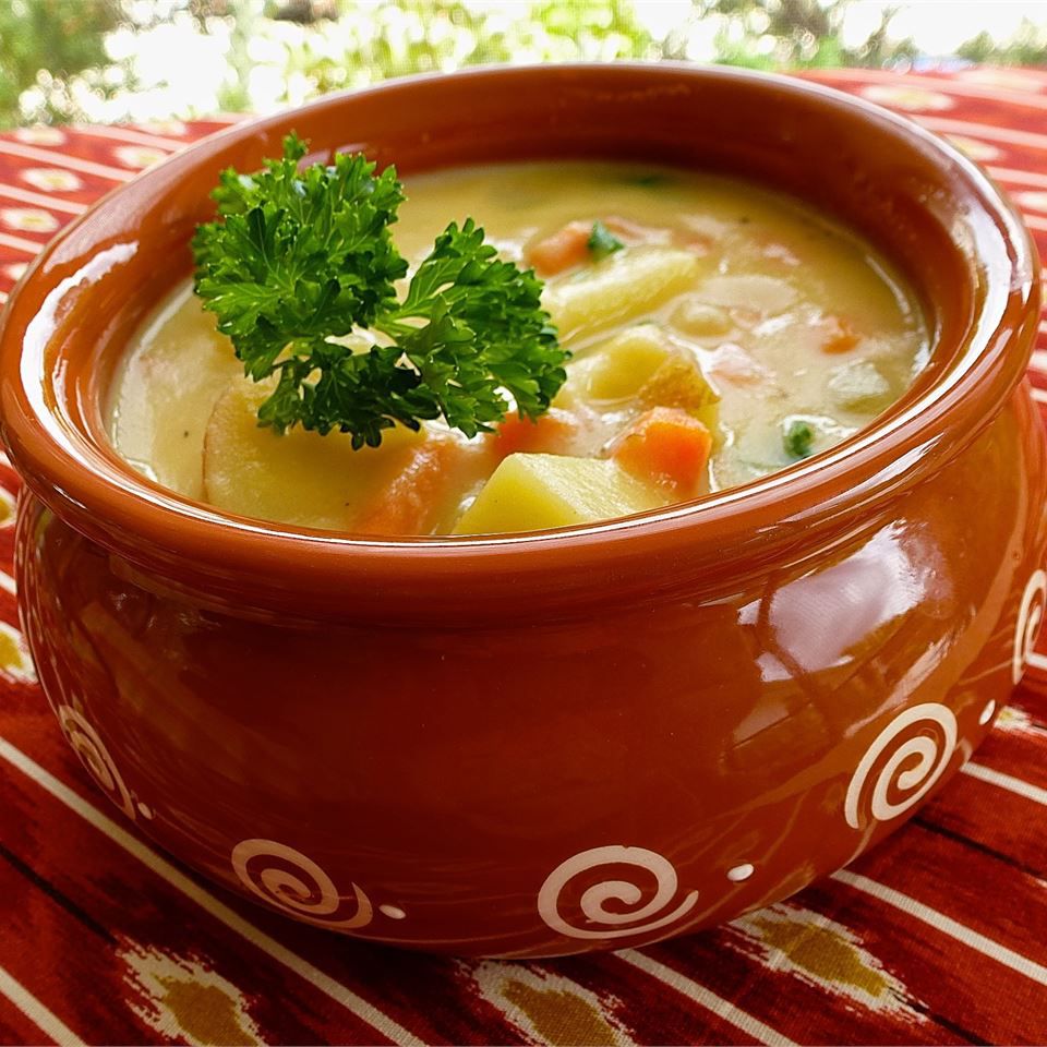 Чесночный картофельный суп